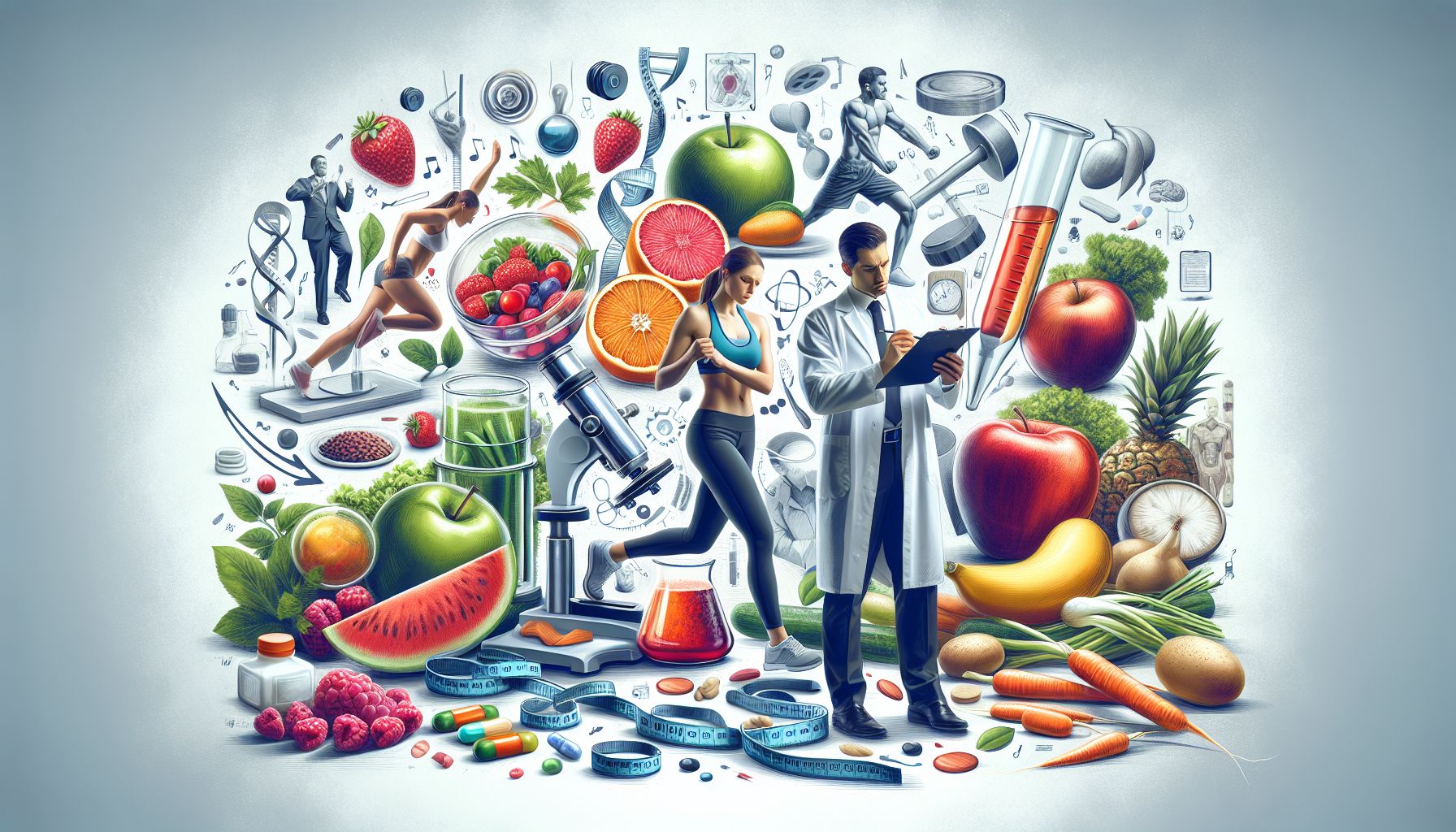 Image illustrant la perte de poids et un mode de vie sain